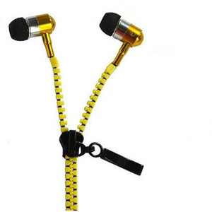 Shrih Zipper Style Stereo Earphones Wired Headset With Mic