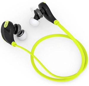 G S QY7-JOGGER-Green-HP47 bluetooth Headphones