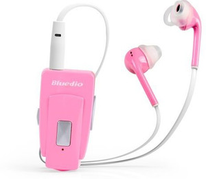 Bluedio Bluedio EH Stereo Bluetooth Headset for Mobile Phones - Retail Packaging - Pink Headset with Mic