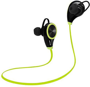 Ecandy Bluetooth Headset Headphones Earphone,Ecandy Wireless Hands-free Headset with Microphone for Apple iPhone iPad iPod Samsung Android Smart Phones And Other Bluetooth Device-Green Headset with Mic