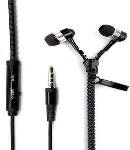Wellcare Zipper Handfree For Nokia Lumia 1520 Wired Headset With Mic