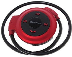 Ae Mobile Accessorize MINI 503 HEADPHONE RED Wireless Bluetooth Headset With Mic