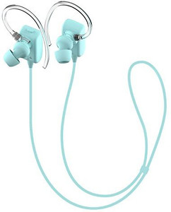 GLCON GLCON GS-06 Mini Blue Sports Sweatproof Wireless Stereo Bluetooth 4.0 Headset BT Headphones Earphone Earpiece Earbuds with Microphone Mic, A2DP, Noise Cancellation, Music Streaming and Control, Great for Sports, GYM, Running, Headset with Mic