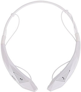 JIAKE JIAKE® New Version Wireless Bluetooth CSR 4.0 Music Stereo Universal Headset Headphone Vibration Neckband Style for iPhone iPad Mobile Device (White) Wireless Bluetooth Headset With Mic