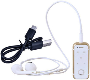 HiTechCart Portable Wireless Stereo Music With 3.5Mm Jack Earphone And USB Cable For Smartphones Wired Bluetooth Headset With Mic