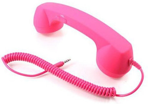 CheckSums 11857 COCO PHONE radiation free phone 3.5mm Wired Retro Handset Receiver- Assorted Color Wired Headset With Mic