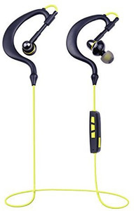 Basstyle Basstyle TB-1133 Hot Selling Sports Wireless Headphone Headset with Earhook (25g, 550mm, Yellow) - Best for Running, Jogging, Walking, Workout and Gym Headset with Mic