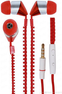 INCELL RED_KFM_ZIPPER247 Xperia E4 Wired Bluetooth Gaming Headset With Mic