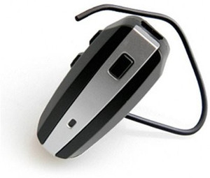NoiseHush NoiseHush N500 Wireless Bluetooth Headset for iPhone, Blackberry, HTC, Samsung, LG, Motorola, and Nokia - Black/Silver Headset with Mic