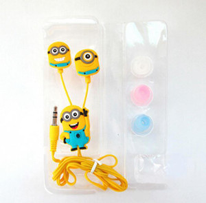 A Connect Z Cartoon Design Minions Headst Stud AR-307 Wired Headset With Mic