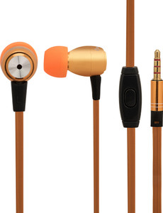 Candytech High Quality metal housing stereo earphones with Multi-Functional Microphone HF-M3uv-OG Headphones