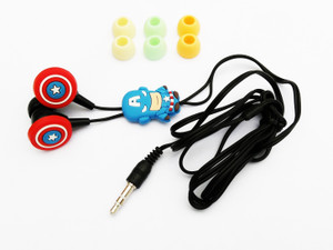 Pinglo New Design Captain America Avengers In-ear Earphones Headset Wired Gaming Headset With Mic