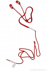 INCELL RED_KFM_ZIPPER318 Galaxy Core Plus Wired Bluetooth Gaming Headset With Mic