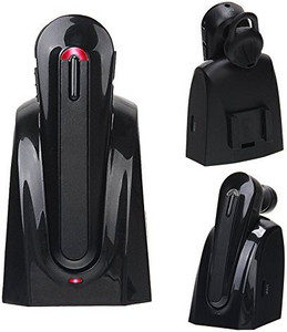 LingsFire LingsFire® Hands-Free Wireless In-Car Bluetooth 4.0 Headset Headphone Earpiece with Charging Dock Tablet clip Microphone A2DP for Samsung Galaxy Note Apple iPhone 6, 6 plus, 5s and all Android Bluetooth Devices Smartphones Headset with Mic