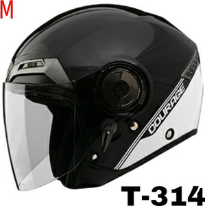 THH T 314 Half Face Black Courage Motorbike Helmet Flipkart