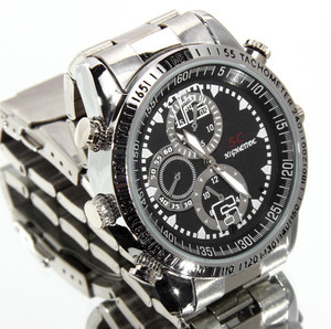 WONDERWORLD SC 4GB Spy Pinhole Stainless Steel Watch Spy Camera
