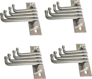 DOCOSS Pack Of 4-Flexible 4 Pin Cloth Hooks 4 - Pronged Hook