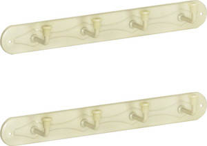 Doyours 2 Set of Ivory 4 Pin Hook Rail 4 - Pronged Hook Rail