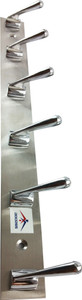 DOCOSS DELUXE 6 Pin Cloth Hanger Hooks 6 - Pronged Hook Rail
