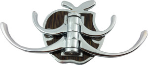 DOCOSS Apple 4 Pin Bathroom Cloth Hanger Wall Hooks For Hanging keys,Clothes 4 - Pronged Hook Rail