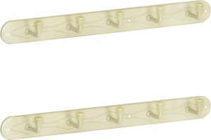Doyours 2 Set of Ivory 5 Pin Hook Rail 5 - Pronged Hook Rail
