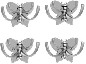 Sunrise Butterfly Swivel 4 Pieces 4 - Pronged Hook