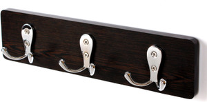 Bluewud Wood & Metal Wall Robe,Coat,Clothes - Skywood 6 - Pronged