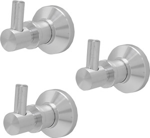 Dolphy Set of 3 Aluminium Robe hook 1 - Pronged Hook