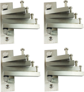 DOCOSS Pack Of 4-Flexible 4 Pin Cloth Hanger Hooks 4 - Pronged Hook