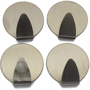 Palakz 4Pcs Self Adhesive 1 - Pronged Hook