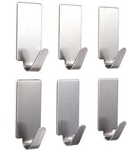 HealthMax Stainless Steel Adhesive 1 - Pronged Hook