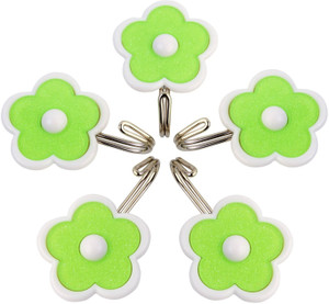 HOKIPO Flower Design Self Adhesive Hooks, Load Capacity 1.5 Kg, 5 - Pronged Hook