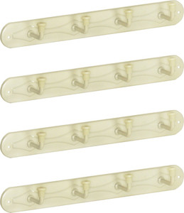 Doyours 4 Set of Ivory 4 Pin Hook Rail 4 - Pronged Hook Rail