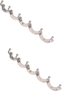 Sunrise Moon Brass Khuti (Pack Of 2 Pieces) 6 - Pronged Hook
