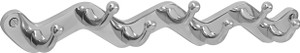 Klaxon Chrome Plated Brass 7 - Pronged Hook Rail