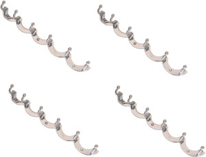 Sunrise Moon Brass Khuti (Pack Of 4 Pieces) 6 - Pronged Hook