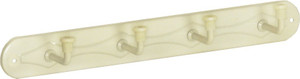 Doyours 4 Pin Ivory Hook Rail 4 - Pronged Hook Rail