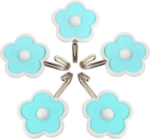 HOKIPO Flower Design Self Adhesive, Load Capacity 1.5 Kg, 5 - Pronged Hook