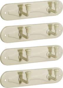 Doyours Doyours 4 Set of Ivory 2 Pin Hook Rail 2 - Pronged Hook Rail