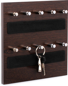 Bluewud Wall Mounted Box - Skywood Wenge Small 10 - Pronged Key Holder