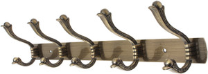 Dolphy Towel Clothes Wall Hanger 5 - Pronged Hook Rail
