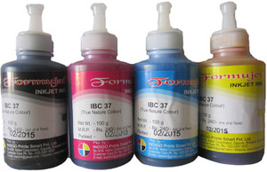 Formujet IBC 37 Refill Ink For LC37, LC38, LC47, LC57, LC1000, LC1100 Ink Cartridges & Refillable CIS Cartridges - 100 ML Each Bottle Multi Color Ink