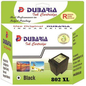 Dubaria 802 Large / CH563ZZ Cartridge - HP Compatible for Use In Deskjet 1000, 1010, 1011, 1050, 1510, 1511, 2000, 2050, 3050, J210, J310, J610 Single Color Ink