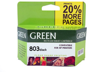 Green 803 Black Ink Cartridge Single Color Ink