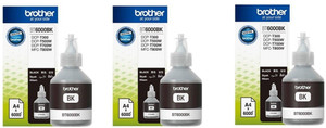 Brother Ink Bt6000 Black Color For T300, T500 Printers Three Pcs Single Color Ink