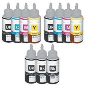 Epson T664 2 Set + T6641 Black 3 pcs Multi Color Ink