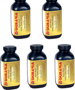 Dubaria Extra Dark powder Universal for Xerox Cartridge-80 grams-Pack of 5 Single Color Toner
