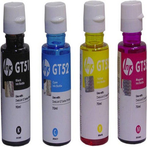 Refill Ink Hp Gt51& GT52 Multi Color Ink (Black, Magenta, Cyan, Yellow) Multi Color Ink