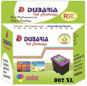 Dubaria 802 Large / CH564ZZ Cartridge - HP Compatible for Use In Deskjet 1000, 1010, 1011, 1050, 1510, 1511, 2000, 2050, 3050, J210, J310, J610 Multi Color Ink