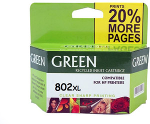 Green hp ink cartridge 802 Single Color Ink
